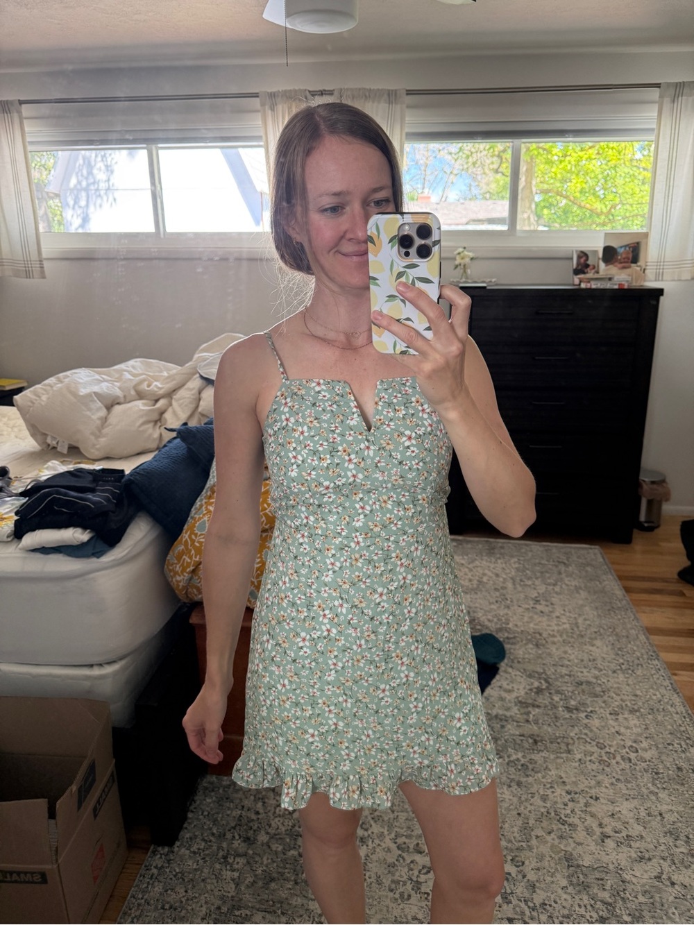 Dillard’s Floral Spaghetti-Strap Summer Dress